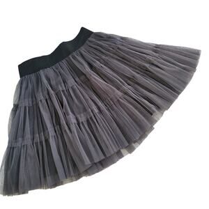 New Forever 21 Skirt SM Gray Tulle Dark Fairy Whimsygoth Witch